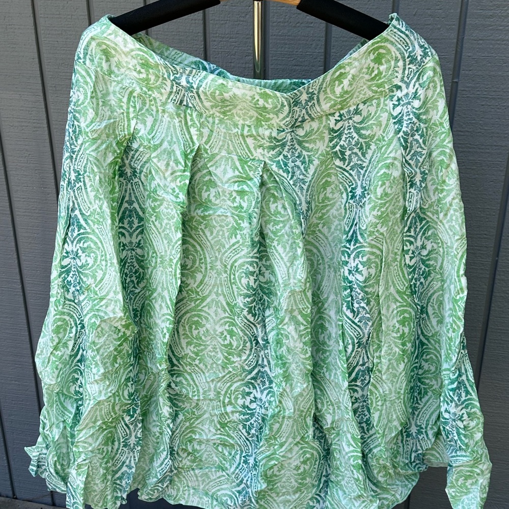 EUC Coldwater Creek vintage damask print skirt size L